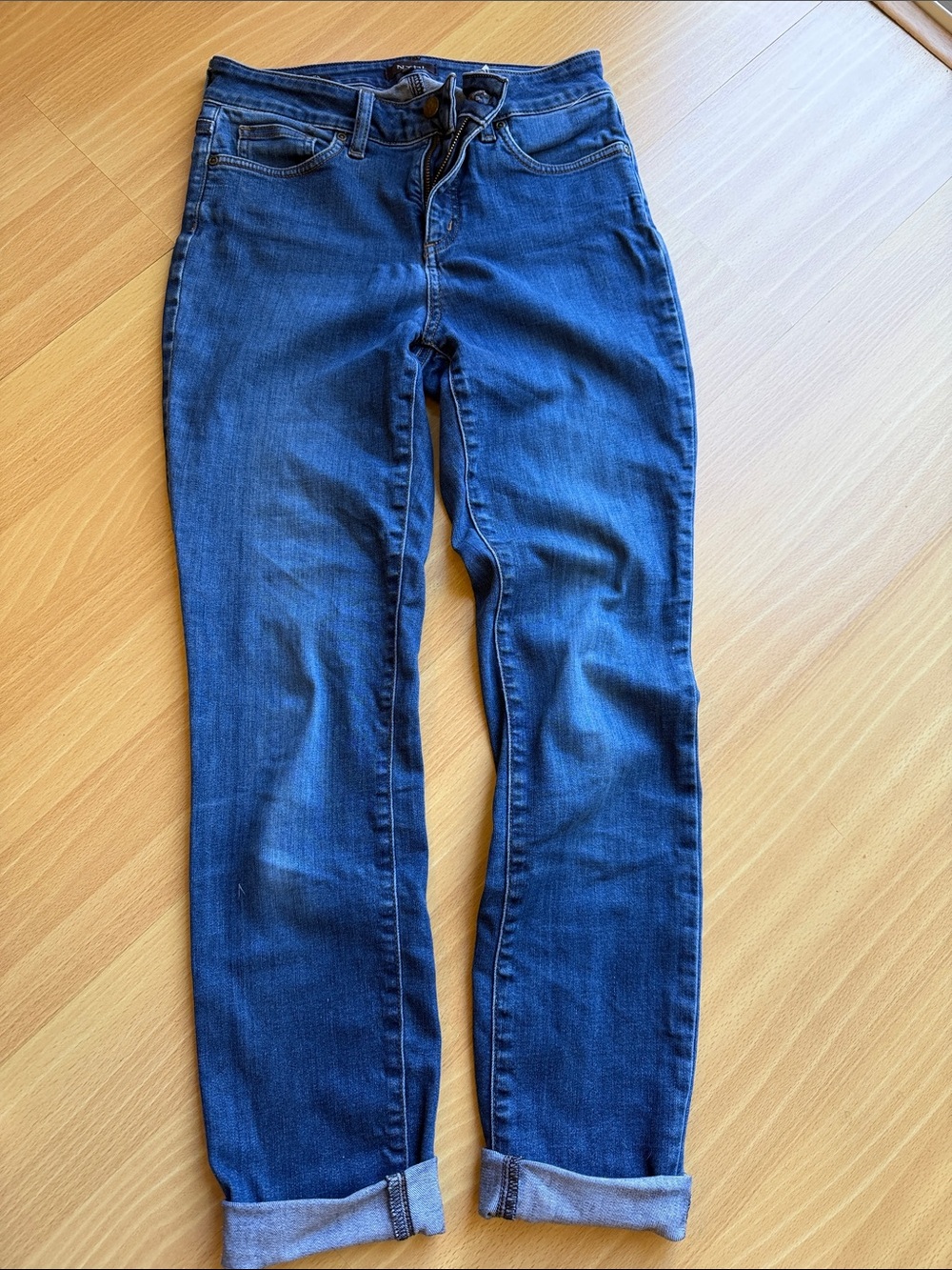 Dark Blue Women's Slim Straight Jeans